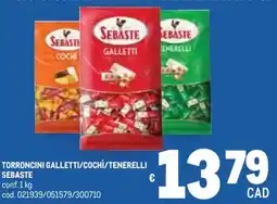 Metro Torroncini galletti/cochì/tenerelli SEBASTE offerta