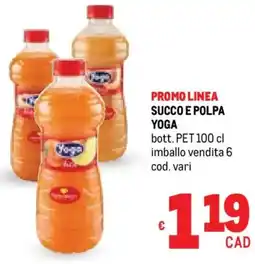 Metro Succo e polpa YOGA offerta