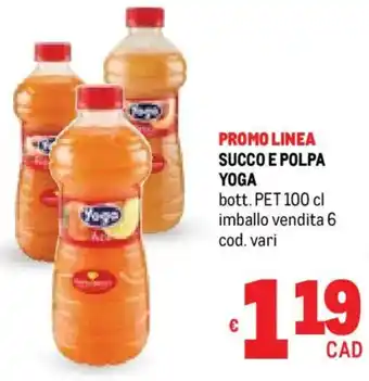 Metro Succo e polpa YOGA offerta