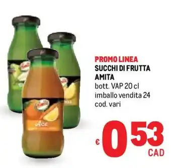Metro Succhi di frutta AMITA offerta