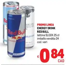 Metro Energy drink RED BULL offerta