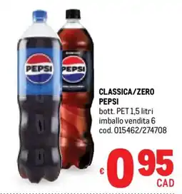Metro Classica/zero PEPSI offerta