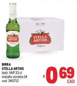 Metro Birra STELLA ARTOIS offerta