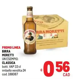 Metro Birra MORETTI offerta