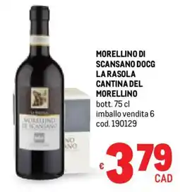 Metro Morellino di scansano docg LARASOLA CANTINA DEL MORELLINO offerta