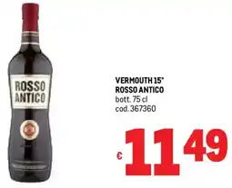 Metro Vermouth 15° ROSSO ANTICO offerta