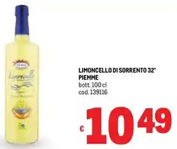Metro Limoncello di sorrento 32° PIEMME offerta