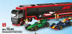 Extracoop LEGO CITY AUTOTRASPORTATORE F1 CON MONOPOSTO F1 RB20 E AMR24 offerta