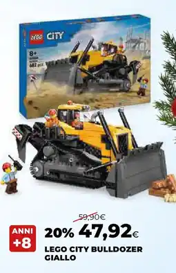 Extracoop Lego city bulldozer giallo offerta