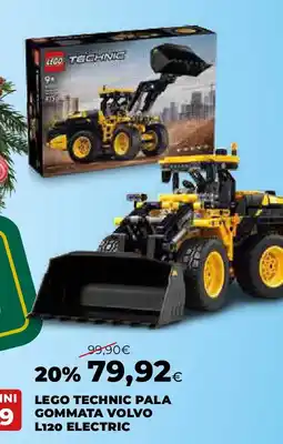 Extracoop Lego technic pala gommata volvo L120 electric offerta