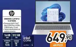 Unieuro hp OMNIBOOK 5 LAPTOP AI 16-AF1006NL offerta