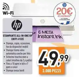 Unieuro hp STAMPANTE ALL-IN-ONE HP ENVY 6132E offerta