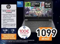 Unieuro hp VICTUS GAMING LAPTOP 15-fa2013nl offerta