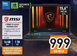 Unieuro msi CYBORG 15 GAMING B2RWEKG-079IT offerta