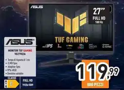 Unieuro ASUS MONITOR TUF GAMING VG27903A offerta