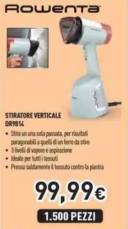 Unieuro Rowenta STIRATORE VERTICALE DR9814 offerta