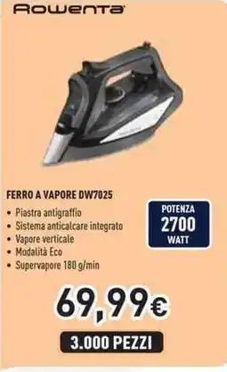 Unieuro Rowenta FERRO A VAPORE DW7025 offerta