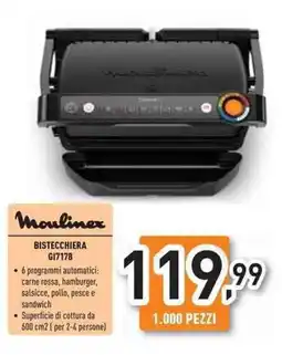 Unieuro Moulinex BISTECCHIERA G17178 offerta