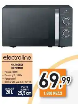 Unieuro Electroline MICROONDE ME208MTN offerta