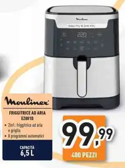 Unieuro Moulinex FRIGGITRICE AD ARIA EZ801D offerta