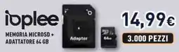 Unieuro ioplee MEMORIA MICROSD+ ADATTATORE 64 GB offerta