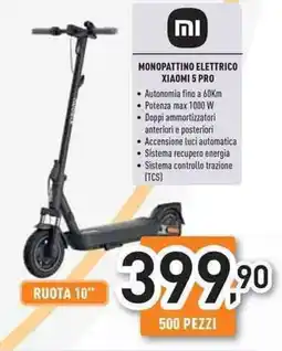 Unieuro Monopattino elettrico xiaomi 5 pro offerta