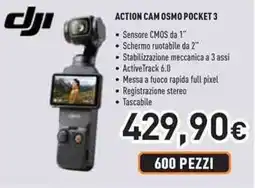 Unieuro DJI ACTION CAM OSMO POCKET 3 offerta
