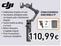 Unieuro DJI STABILIZZATOREDJI OSMO MOBILE 7P offerta