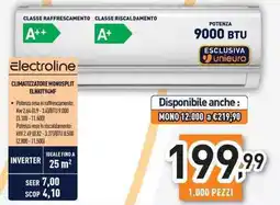 Unieuro Electroline CLIMATIZZATORE MONOSPLIT ELNKIT94MF offerta