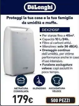 Unieuro DeLonghi DEX210SF offerta