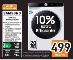 Unieuro SAMSUNG LAVATRICE WW90DG6U85LKU3 offerta