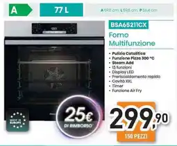 Unieuro Hisense Forno Multifunzione BSA65211CX offerta