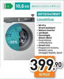 Unieuro Hisense Lavatrice WF3S1043BW7 offerta