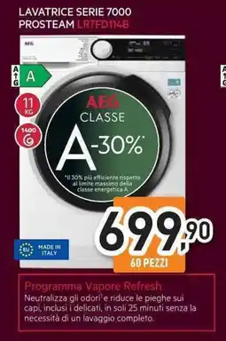 Unieuro AEG LAVATRICE SERIE 7000 PROSTEAM LR7FD114B offerta