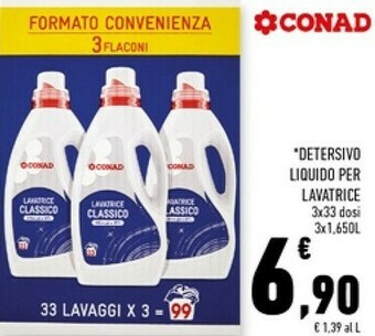 Conad Superstore Detersivo lavatrice offerta