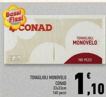 Conad Superstore Tovaglioli offerta