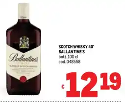 Metro Scotch whisky 40° BALLANTINE'S offerta