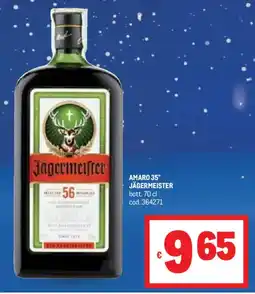 Metro Amaro 35° JÄGERMEISTER offerta