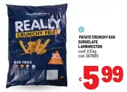 Metro Patate crunchy 6x6 surgelate LAMBWESTON offerta