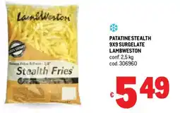 Metro Patatine stealth 9x9 surgelate LAMBWESTON offerta