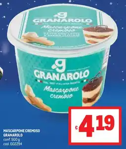 Metro Mascarpone cremoso GRANAROLO offerta