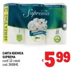 Metro Carta igienica SUPREMA offerta