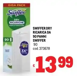 Metro Swiffer dry ricarica da 90 panni SWIFFER offerta
