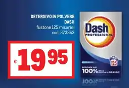 Metro Detersivo in polvere DASH offerta