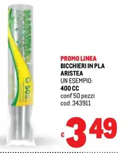 Metro Bicchieri in pla ARISTEA offerta