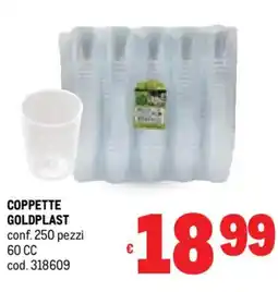 Metro Coppette GOLDPLAST offerta