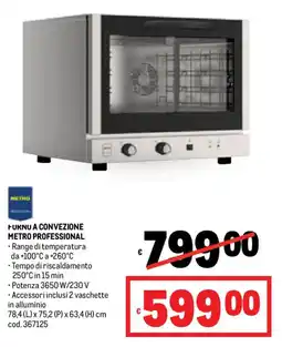 Metro Convezione METRO PROFESSIONAL offerta