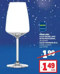 Metro Calici vino bellagio METRO PROFESSIONAL offerta