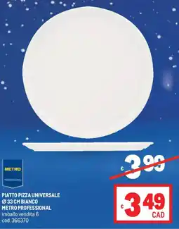 Metro Piatto pizza universale METRO PROFESSIONAL offerta