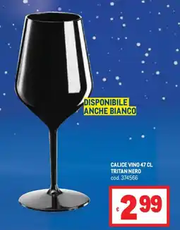 Metro Calice vino tritan nero offerta